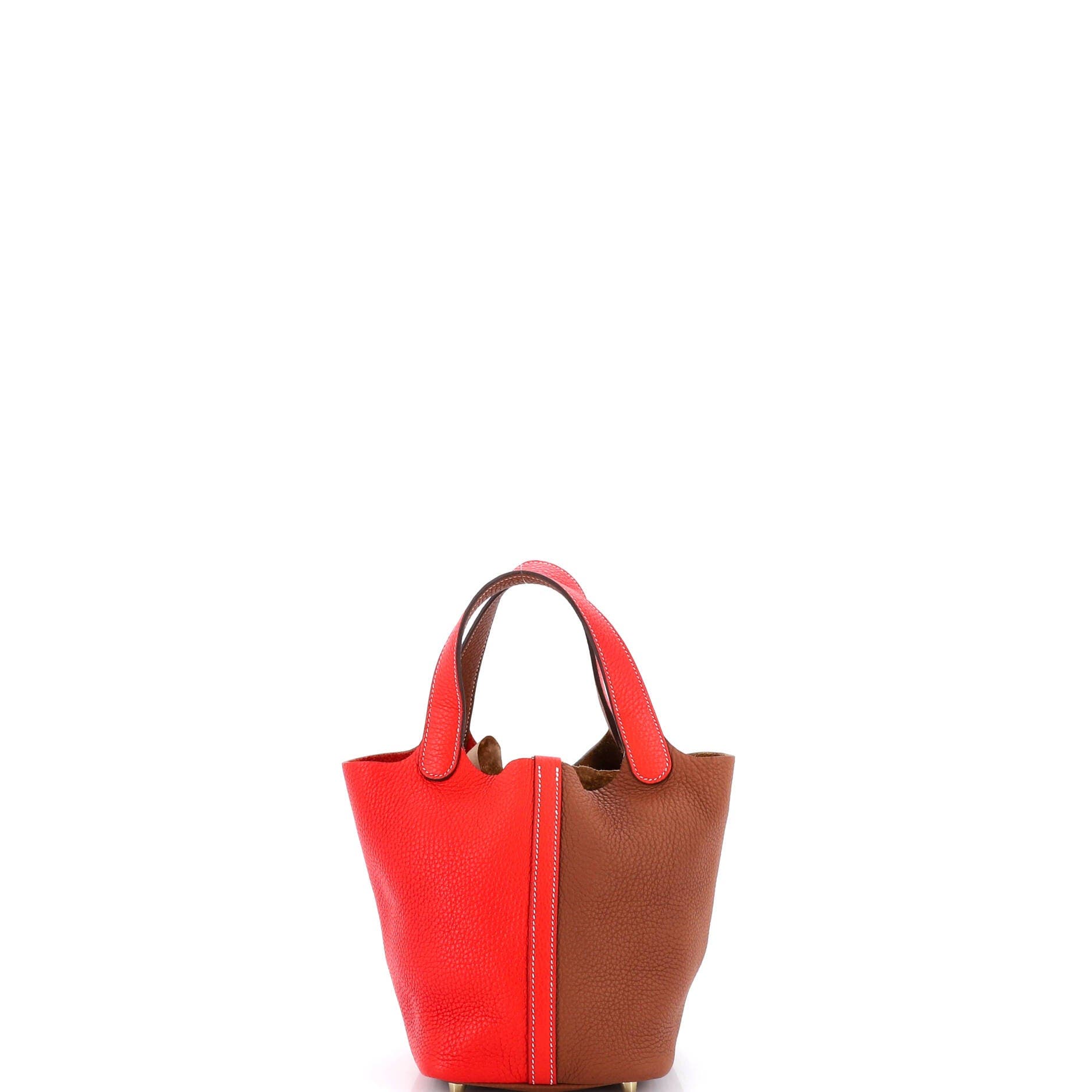 Pre-Owned Hermes Picotin Lock Bag Bicolor Clemence PM, Alternate, color, 