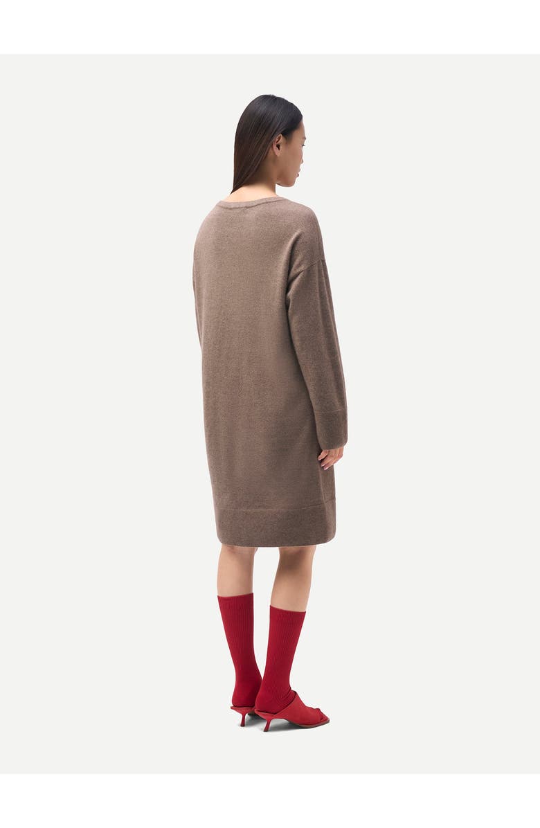 Gobi Cashmere C-Neck Knit Dress, Alternate, color, Taupe