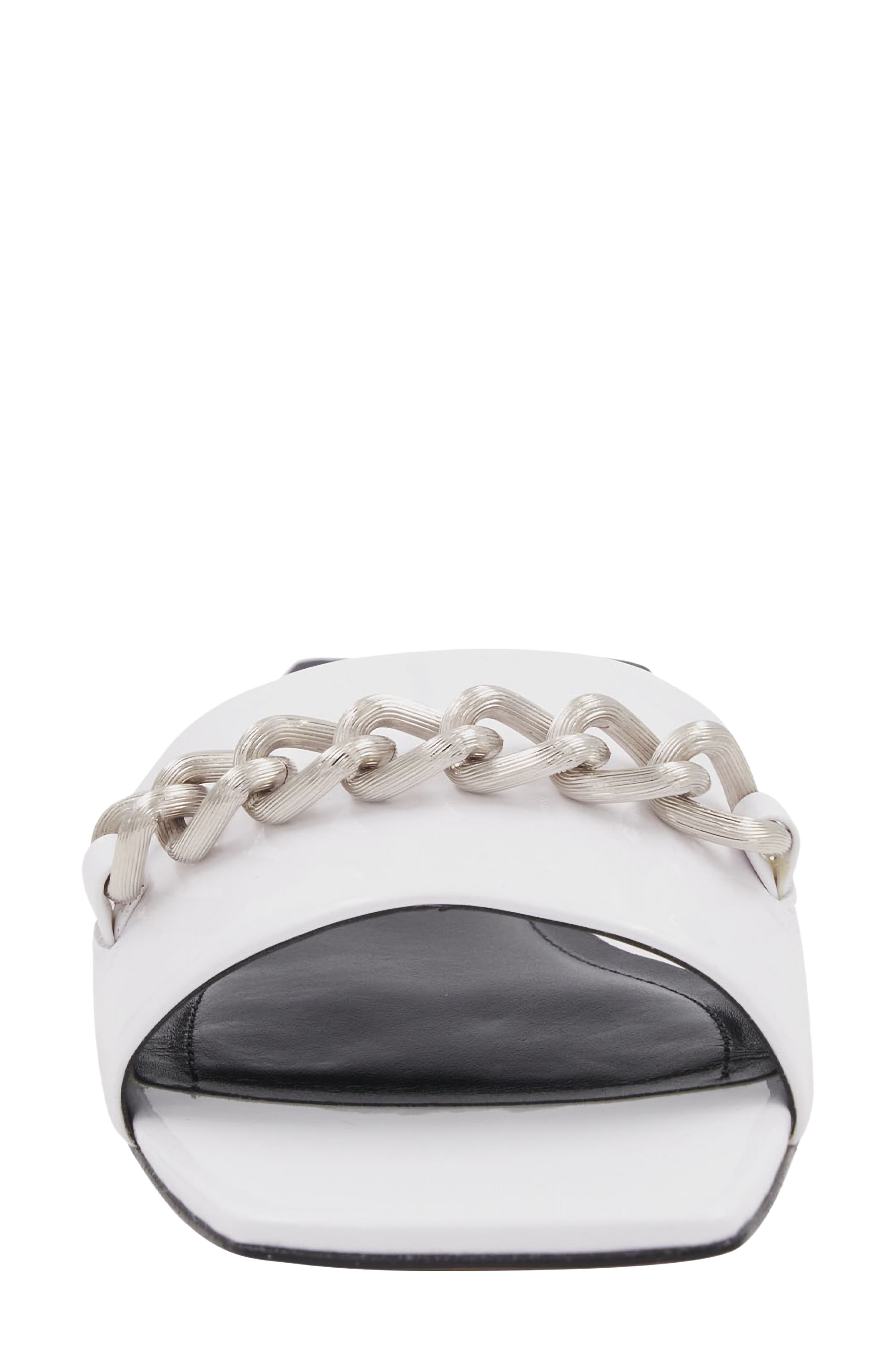 Alia Slide Sandal, Alternate, color, WHITE PATENT