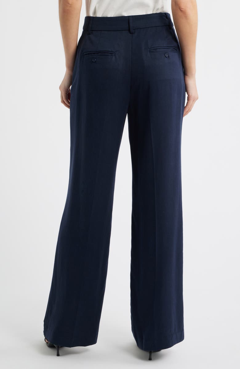 Reformation Gisele Pants, Alternate, color, Midnight