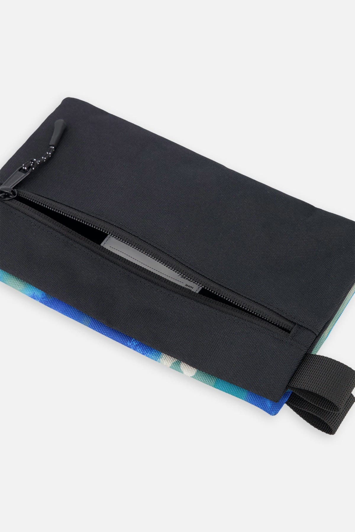 Deux par Deux Camouflage Durable Double-Compartment Pencil Case, Alternate, color, Blue And Grey Camouflage