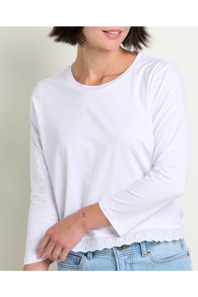 Clara 3/4 Tee, Alternate, color, True White