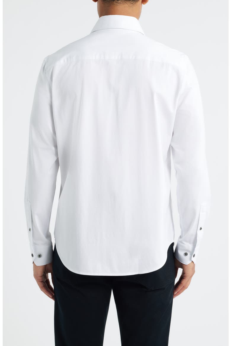 James OoohCotton® Solid Button-Up Shirt, Alternate, color, WHITE