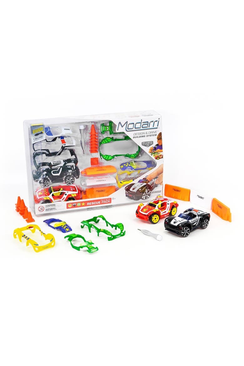 Deluxe 2 Car Rescue Pack Diy Design & Build Toy Cars, Alternate, color, Multicolored