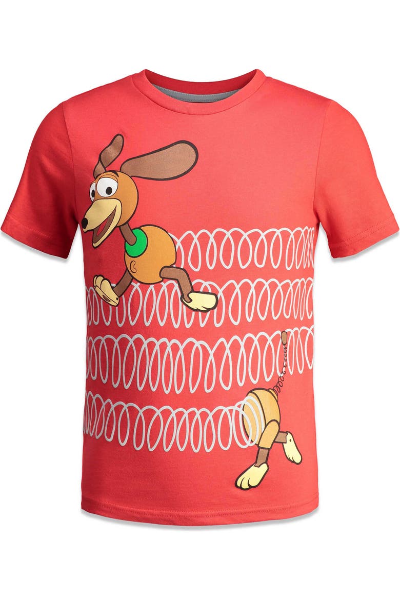 Toy Story 4-Pack Short Sleeve T-Shirts, Alternate, color, Woody Buzz Multi