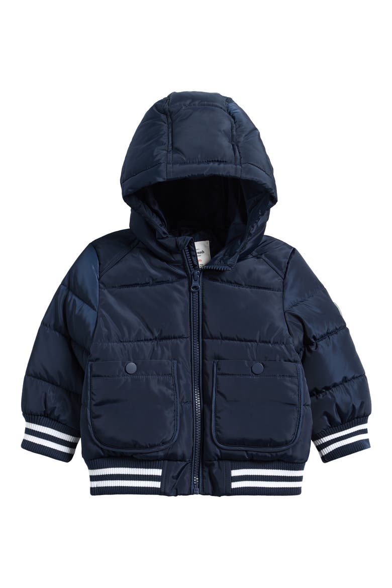 Kids' Puffer Jacket, Main, color, NAVY