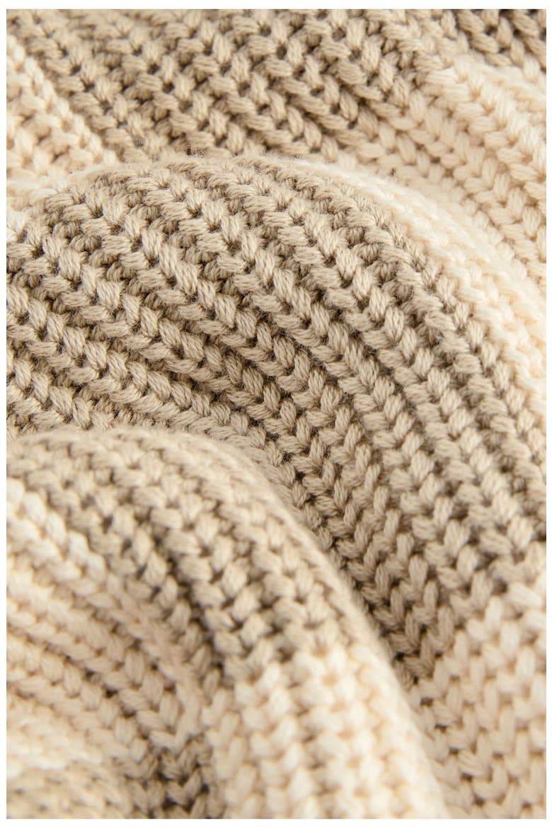 Kids' Checkerboard Cotton Crewneck Sweater, Alternate, color, NEUTRAL