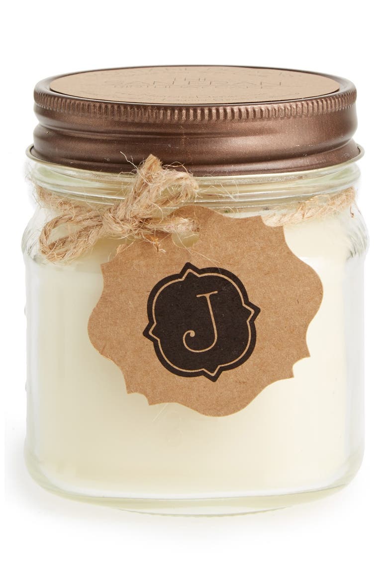 Personalized Mini Mason Jar Birthday Cake Candle, Main, color, BIRTHDAY CAKE - J