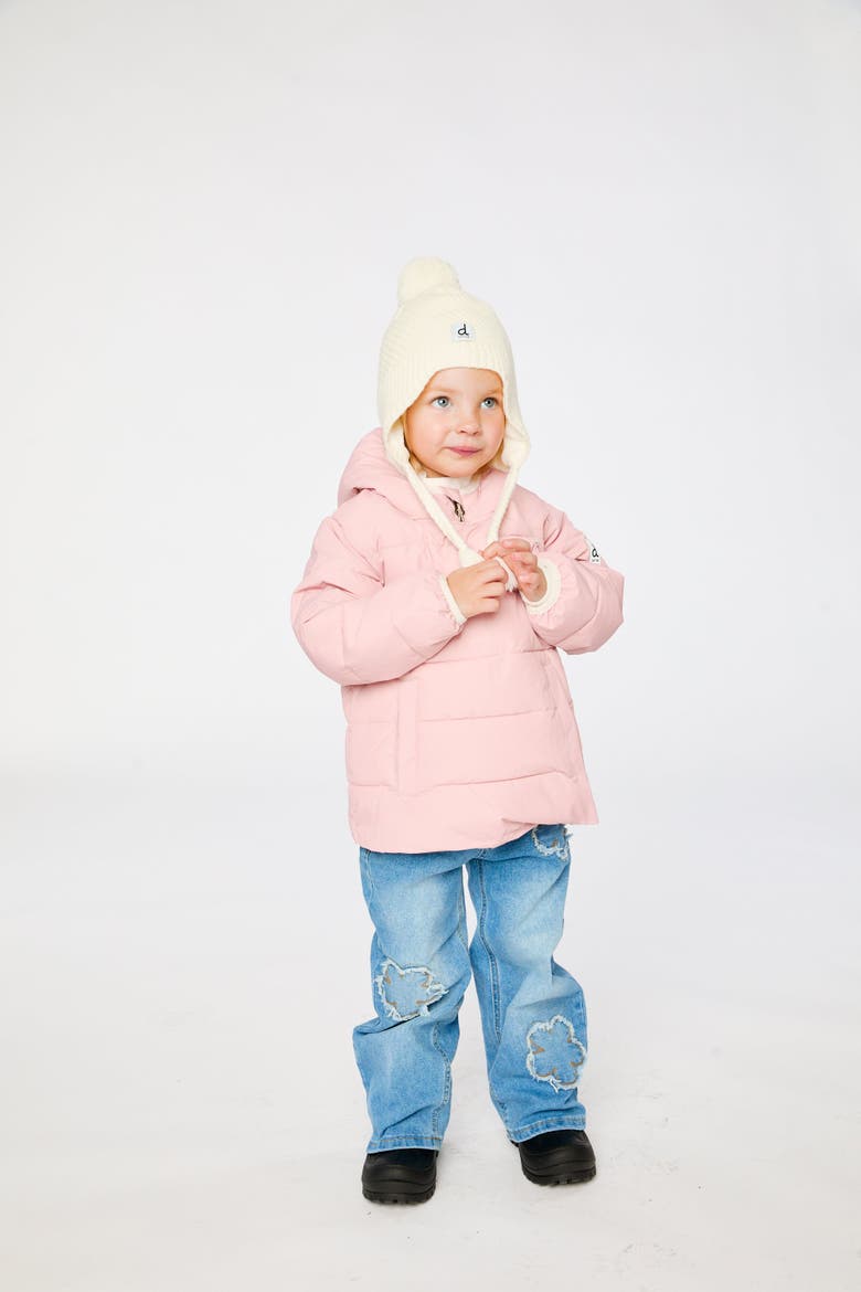 Hooded Car Seat Adapted Winter Jacket, Alternate, color, Pale Dusty Pink