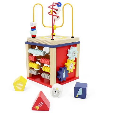 Wooden Activity Toy for 1, 2 Year-Old-Girls