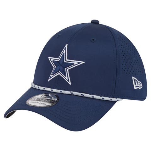 Men's New Era Navy Dallas Cowboys Featherweight Poly Rope Flex 39Thirty Hat