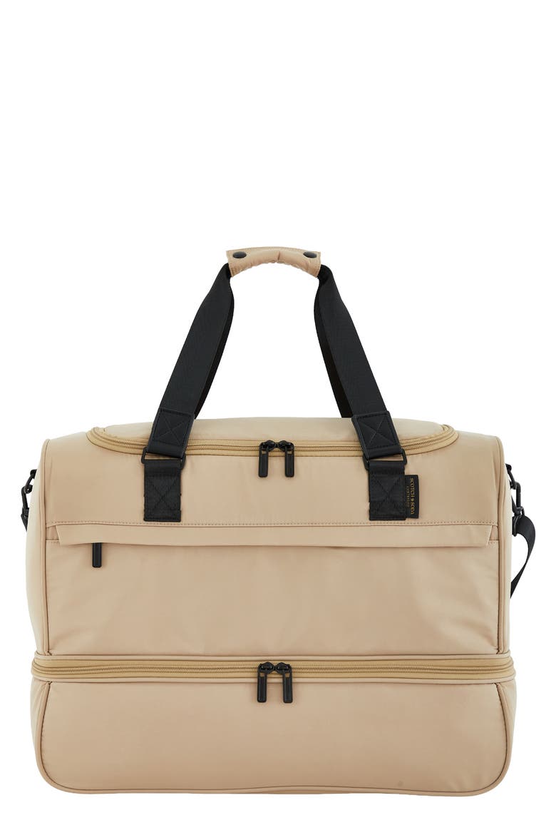 Eindhoven Two-Section Weekender Bag, Main, color, TRAVERTINE