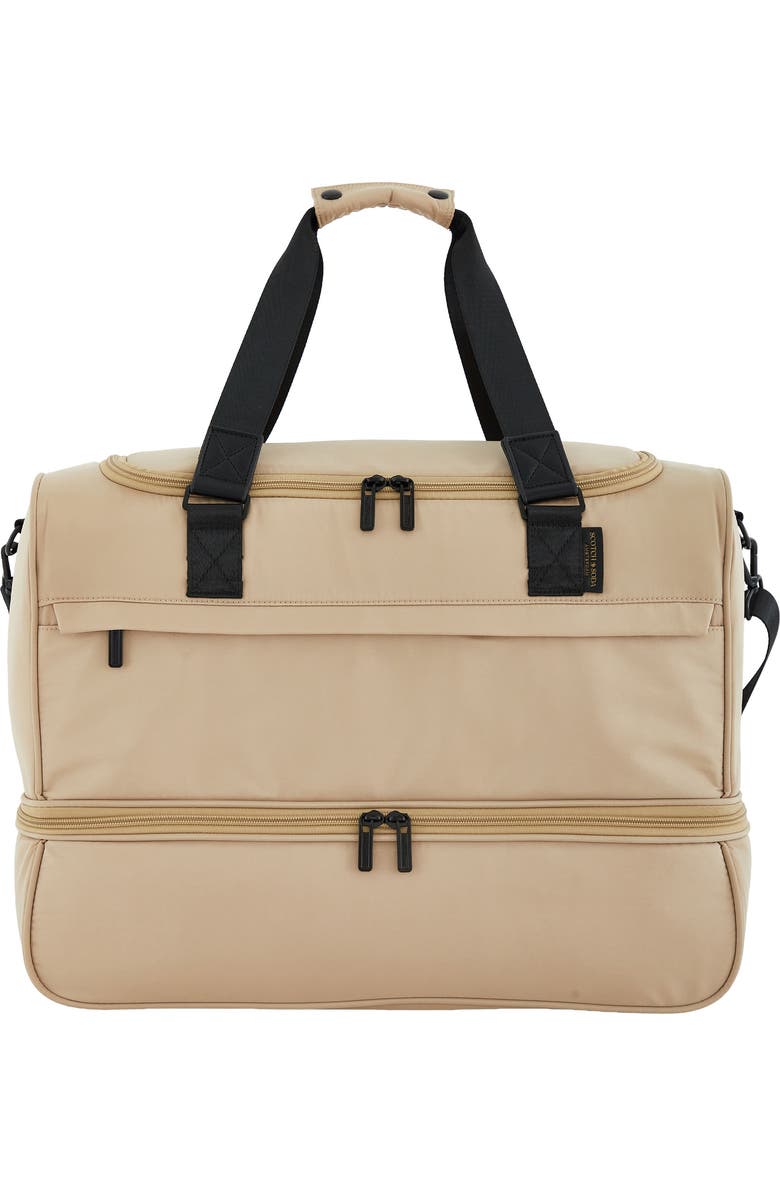Scotch & Soda Eindhoven Two-Section Weekender Bag, Main, color, Travertine