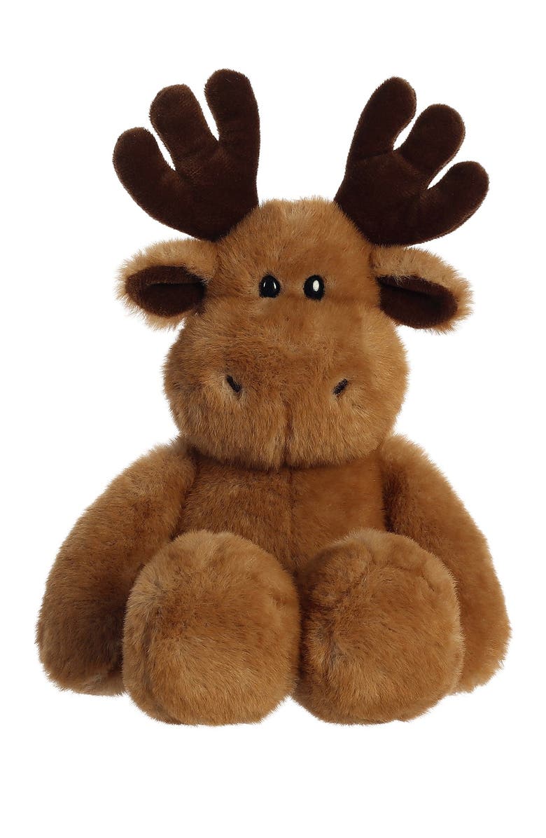 Aurora World Toys 13" Softie Faux Fur Moose, Main, color,
