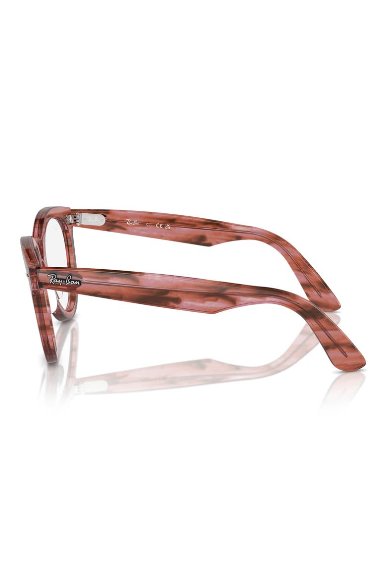 51mm Oval Optical Glasses, Alternate, color, PINK
