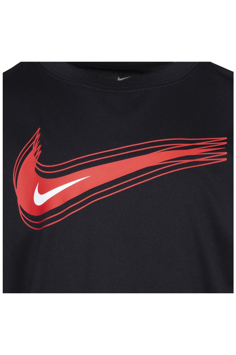 Kids' Dri-FIT T-Shirt & Shorts Set, Alternate, color, UNIVERSITY RED