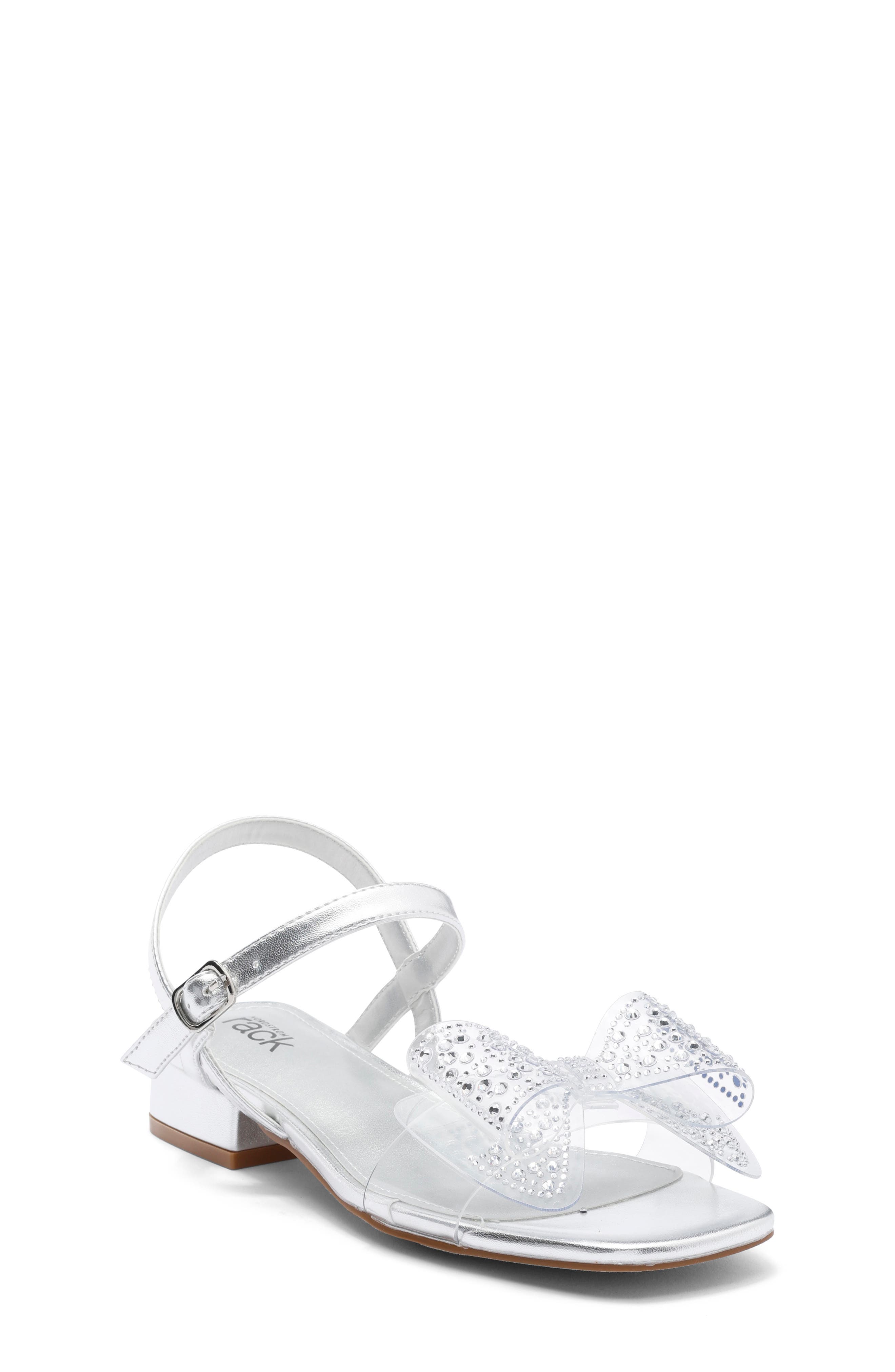 NORDSTROM RACK Kids' Samantha Clear Heel Sandal