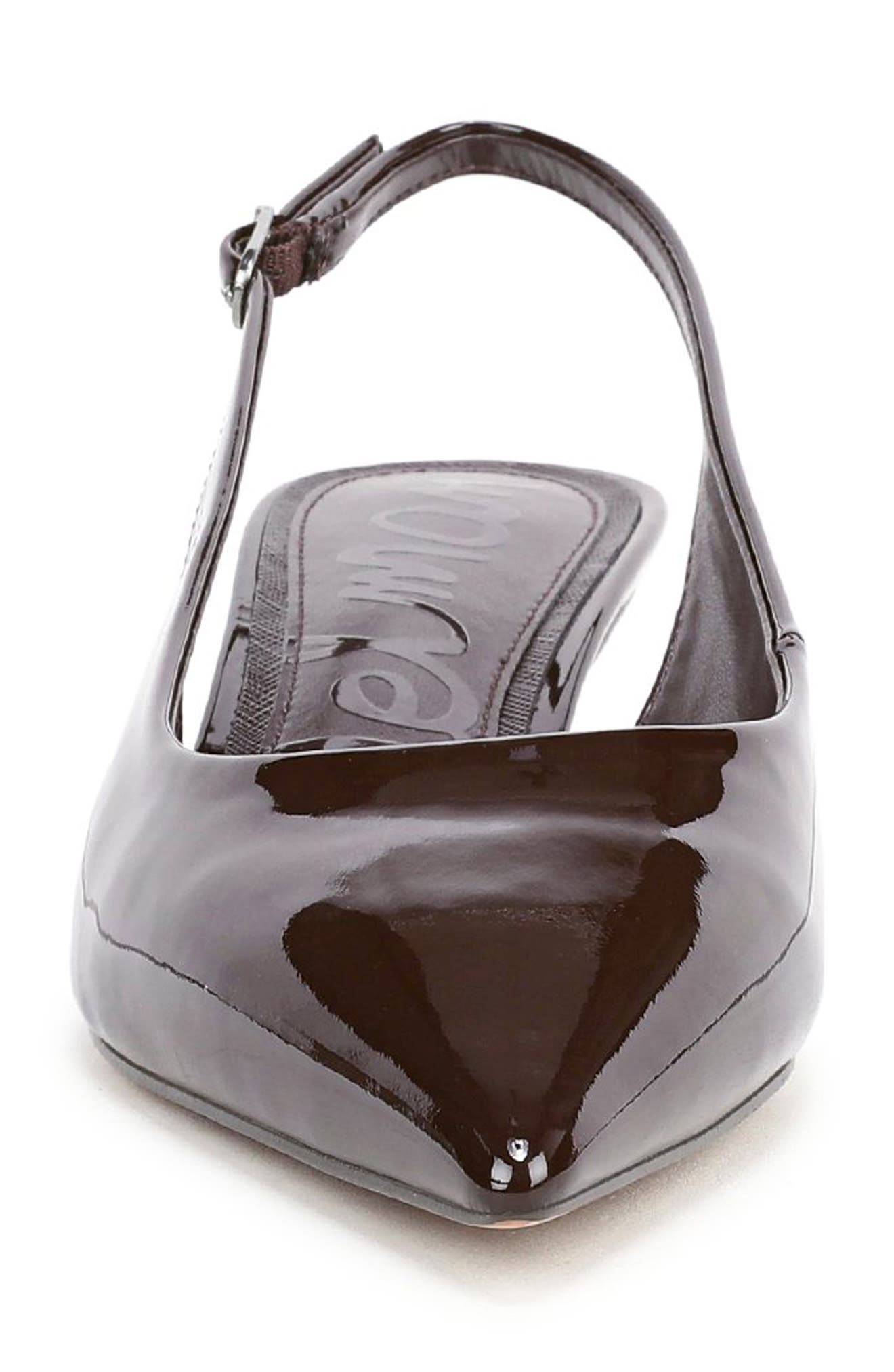 Finch Slingback Pointed Toe Pump, Alternate, color, RICH CHOCOLATE