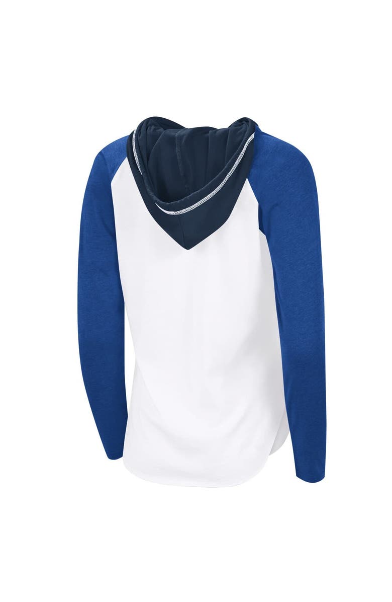 G-III 4HER BY CARL BANKS Women's G-III 4Her by Carl Banks White St. Louis Blues VIP Raglan Long Sleeve Hoodie T-Shirt, Alternate, color, White