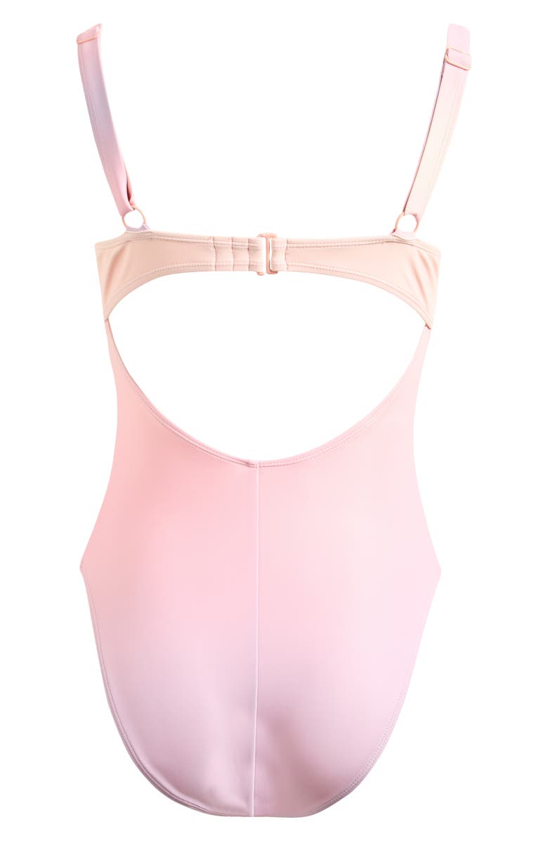 Good American Sunset Underwire One-Piece Swimsuit, Alternate, color, Sunset Gradient004