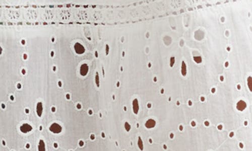 Polo Ralph Lauren Embroidered Eyelet Cotton Cover-up Shirt & Shorts Set In White