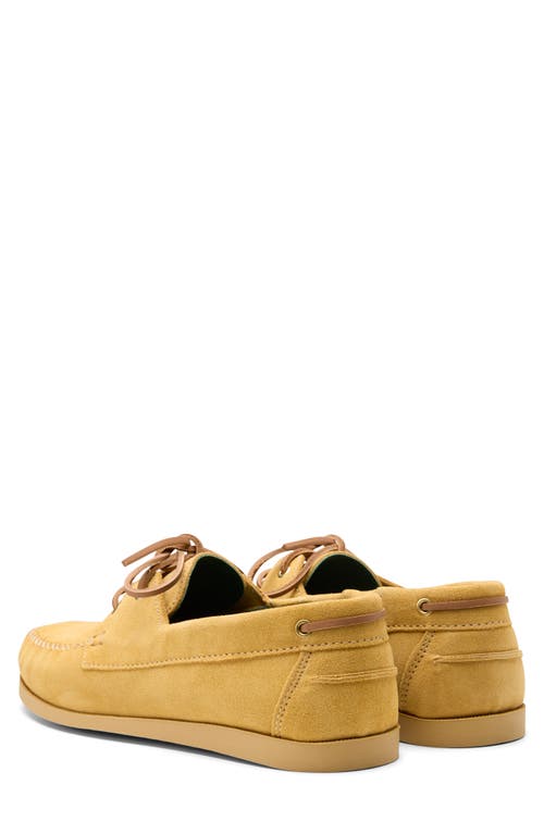 Vinny's Boatman Suede Boat Shoes Sand Suede
