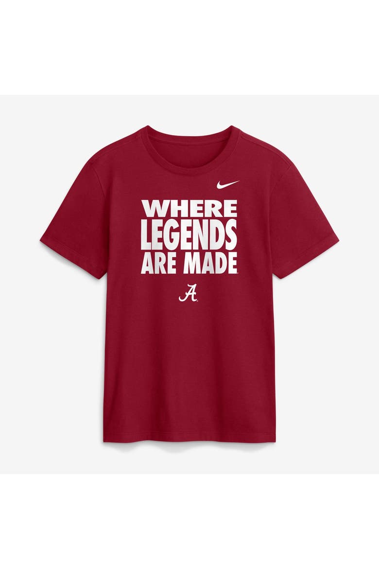 Men's Nike Crimson Alabama Crimson Tide 2026 Sideline Dri-FIT Slogan T-Shirt, Main, color, Crimson