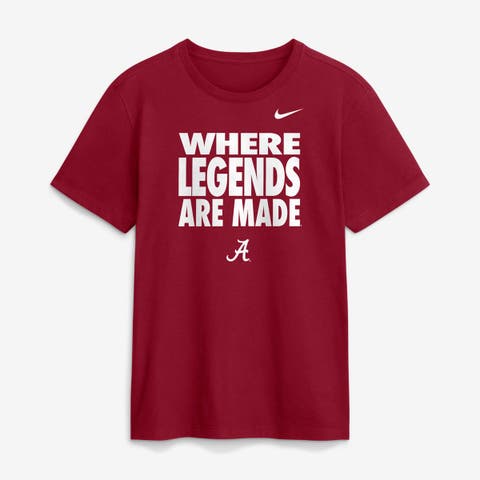 Men's Nike Crimson Alabama Crimson Tide 2026 Sideline Dri-FIT Slogan T-Shirt