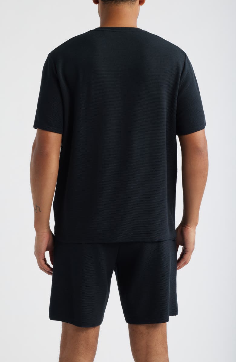 BOSS Rib Modal T-Shirt & Pajama Shorts Set, Alternate, color, Black