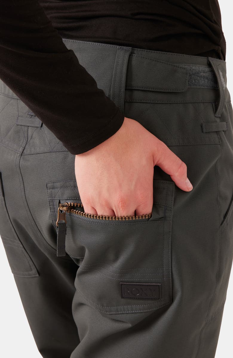 Roxy Nadia Insulated Waterproof Snow Pants, Alternate, color, Urban Chic