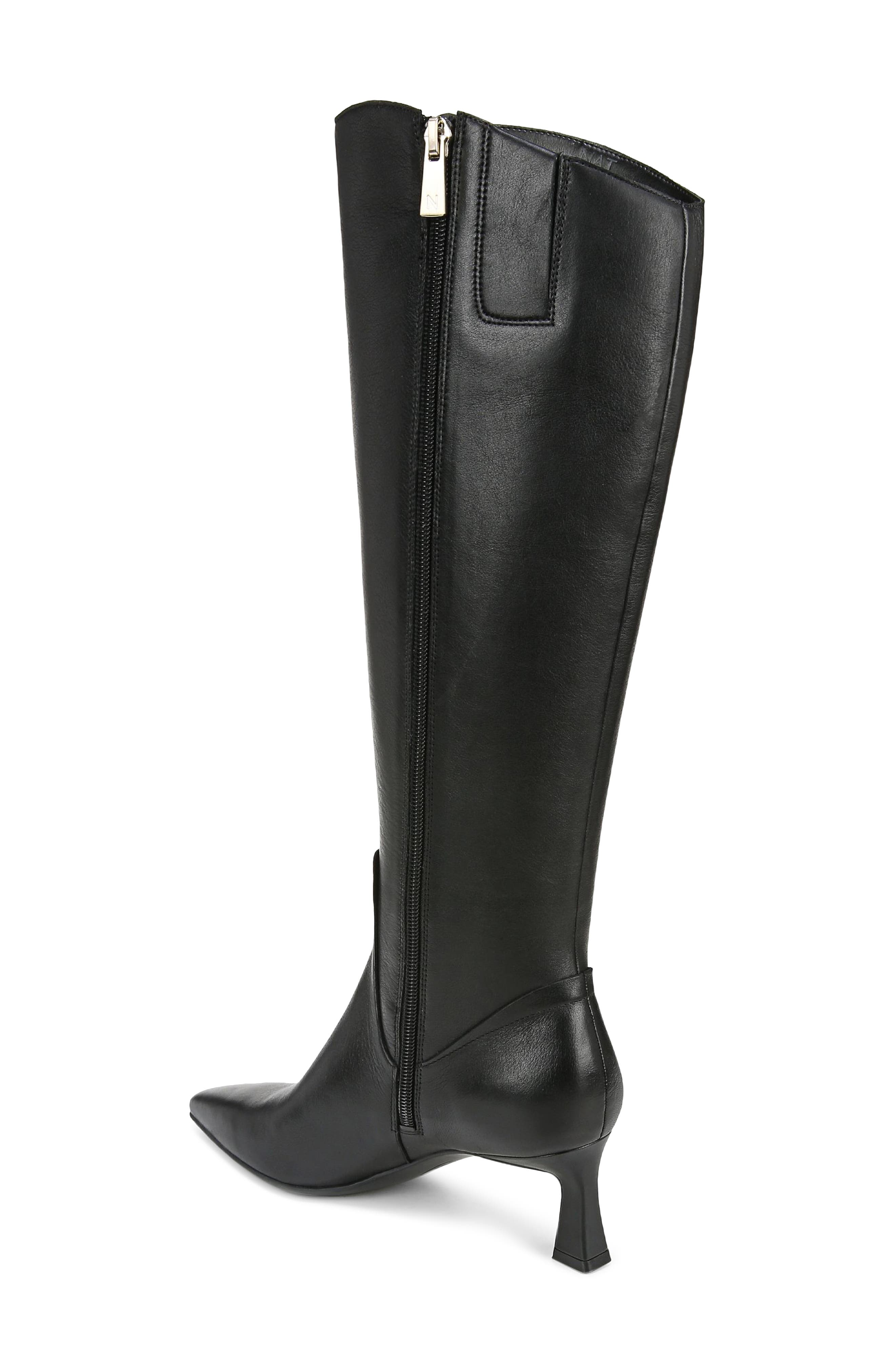 Naturalizer Deesha Knee High Boot, Alternate, color, Black Leather