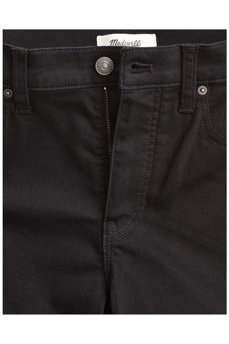 The Short Flare Super Stretch Jeans, Alternate, color, BLACK RINSE WASH