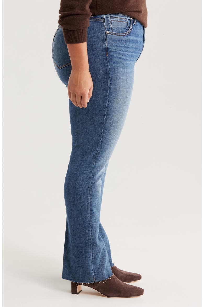 Stella Fab Ab Raw Hem High Waist Flare Jeans, Alternate, color, JOY