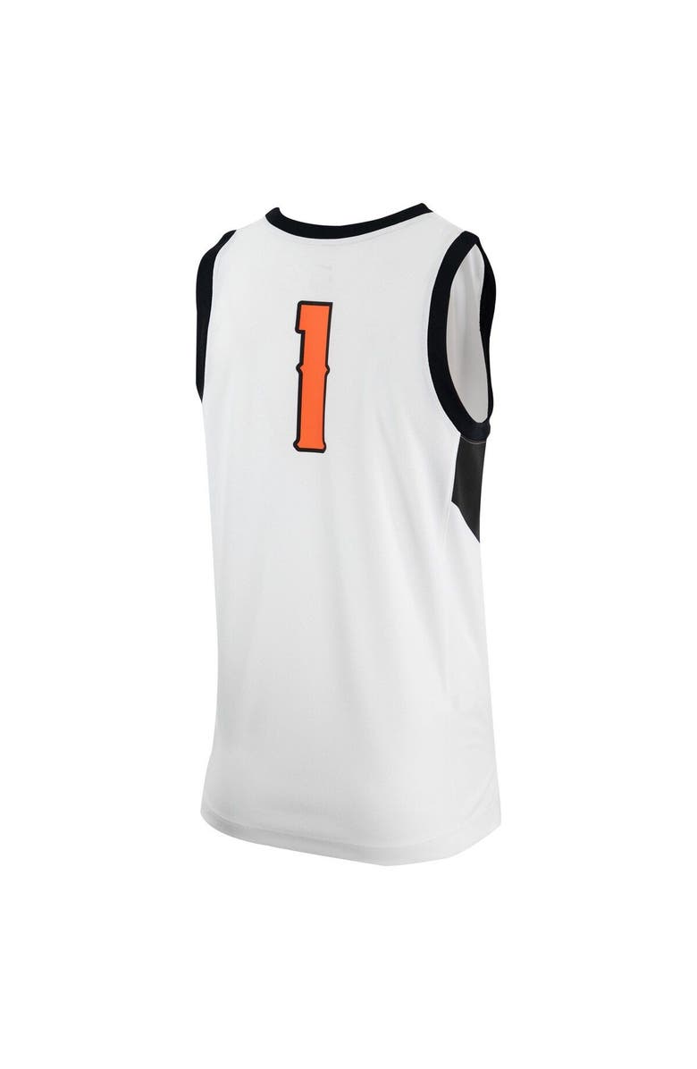Nike Men's Nike White Oklahoma State Cowboys Retro Replica Basketball Jersey, Alternate, color, White