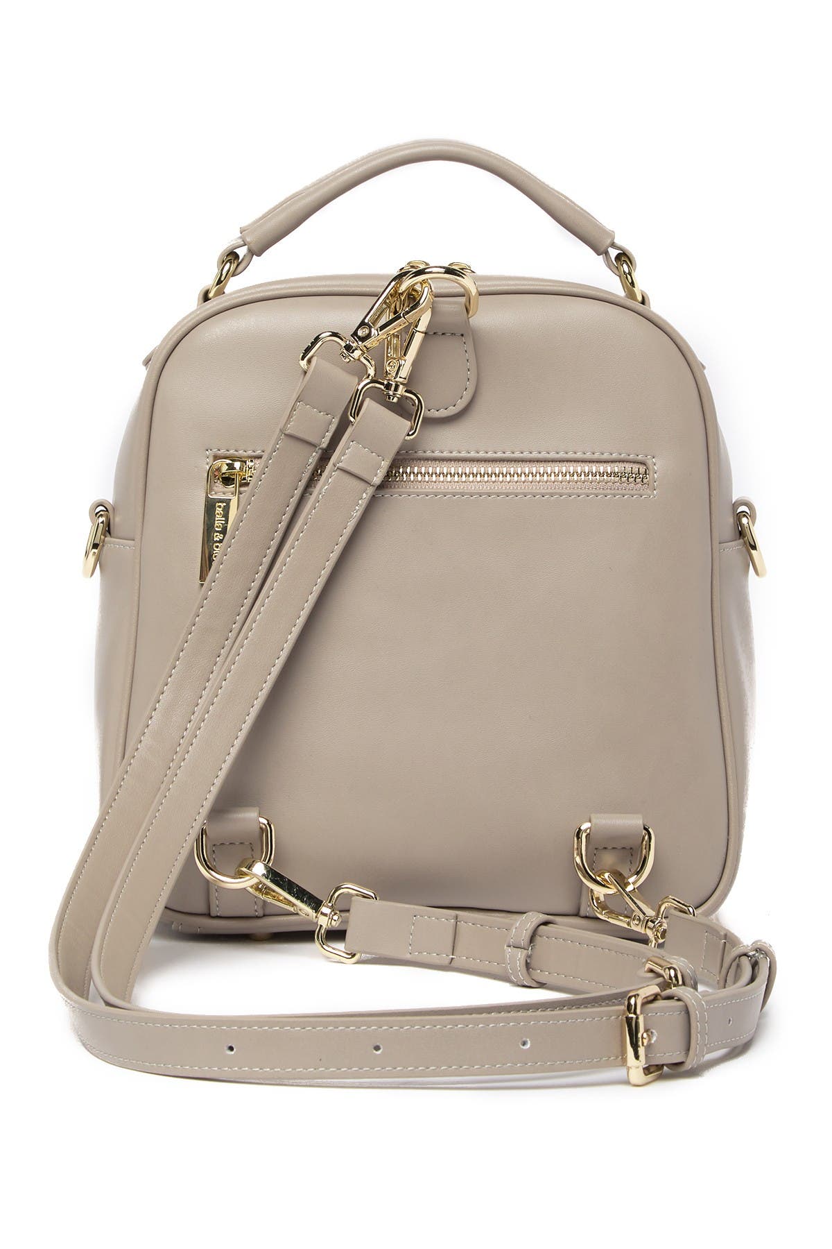 Camila Leather Backpack, Alternate, color, GREY