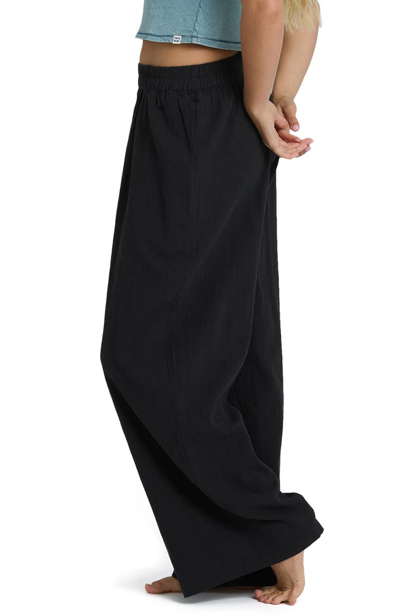 Billabong Follow Me Wide Leg Cotton Cover-Up Pants, Alternate, color, 