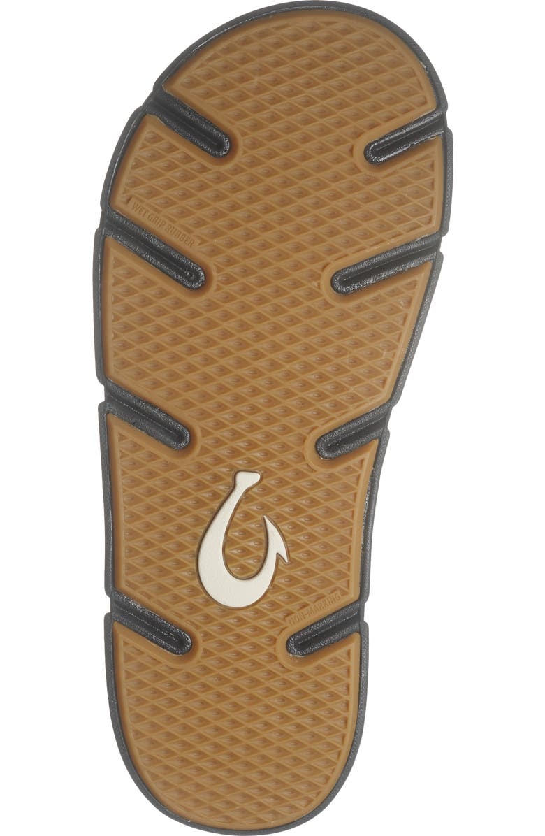OluKai Akeu Flip Flop, Alternate, color, Black / Black