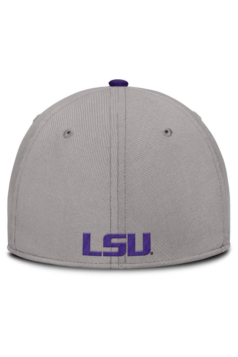 Men's Nike Gray LSU Tigers Rise Prep Performance Flex Hat, Alternate, color, Gray
