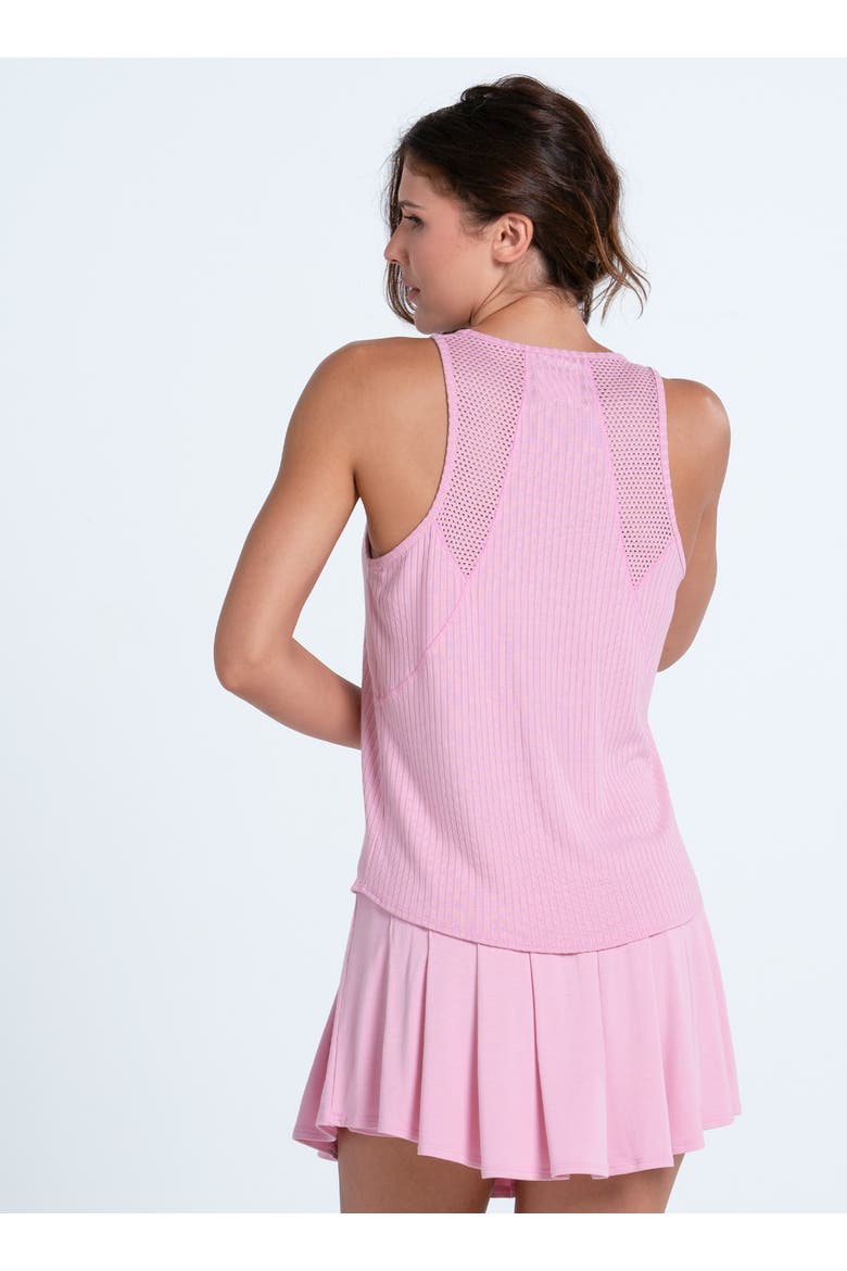 Rib Breezy Pink Tank, Alternate, color, Paris Pink