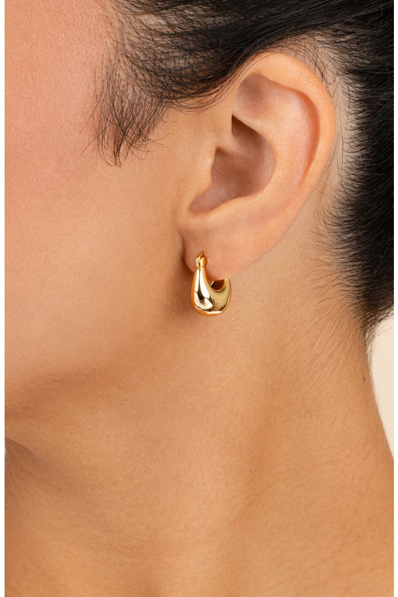 Eleah Hoop Earrings, Alternate, color, GOLD