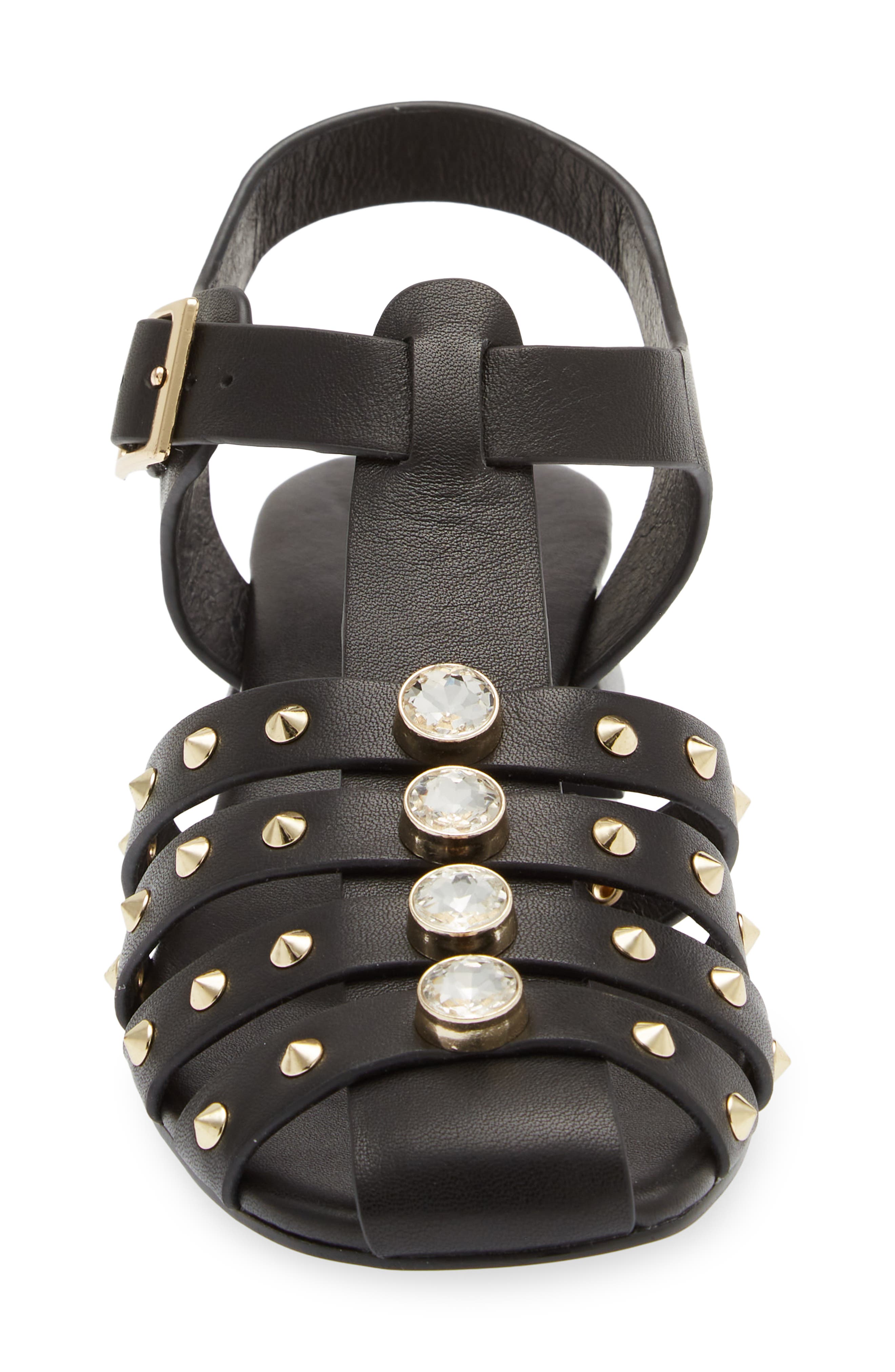 Cecelia New York Gigi Sandal, Alternate, color, Black Leather