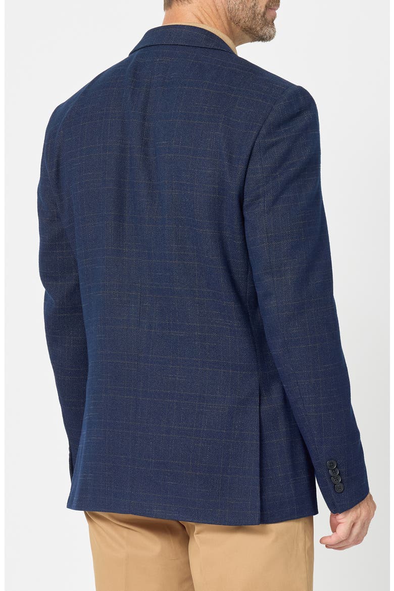 Shadow Plaid Sport Coat, Alternate, color, NAVY