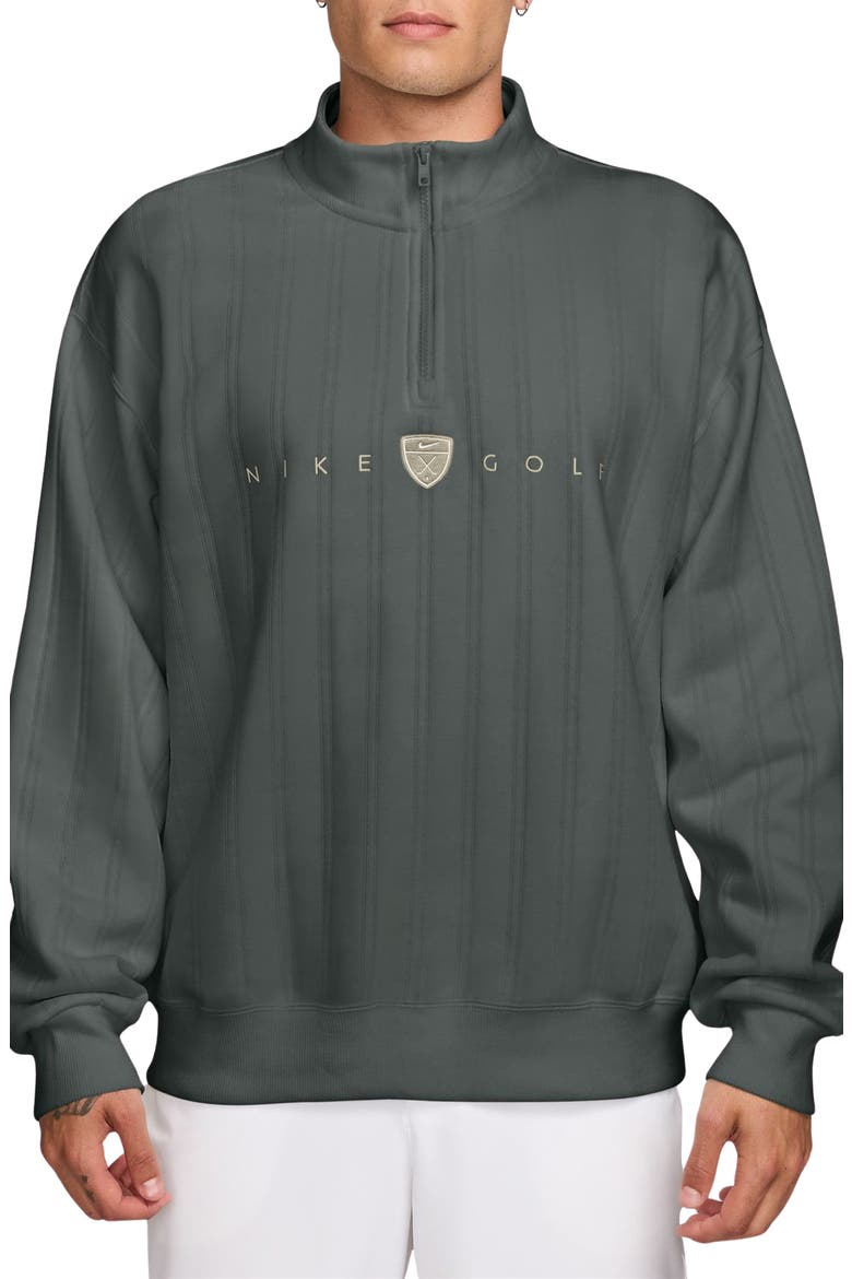 Therma-FIT Half-Zip Sweatshirt, Main, color, CAMO GREEN/ LIMESTONE