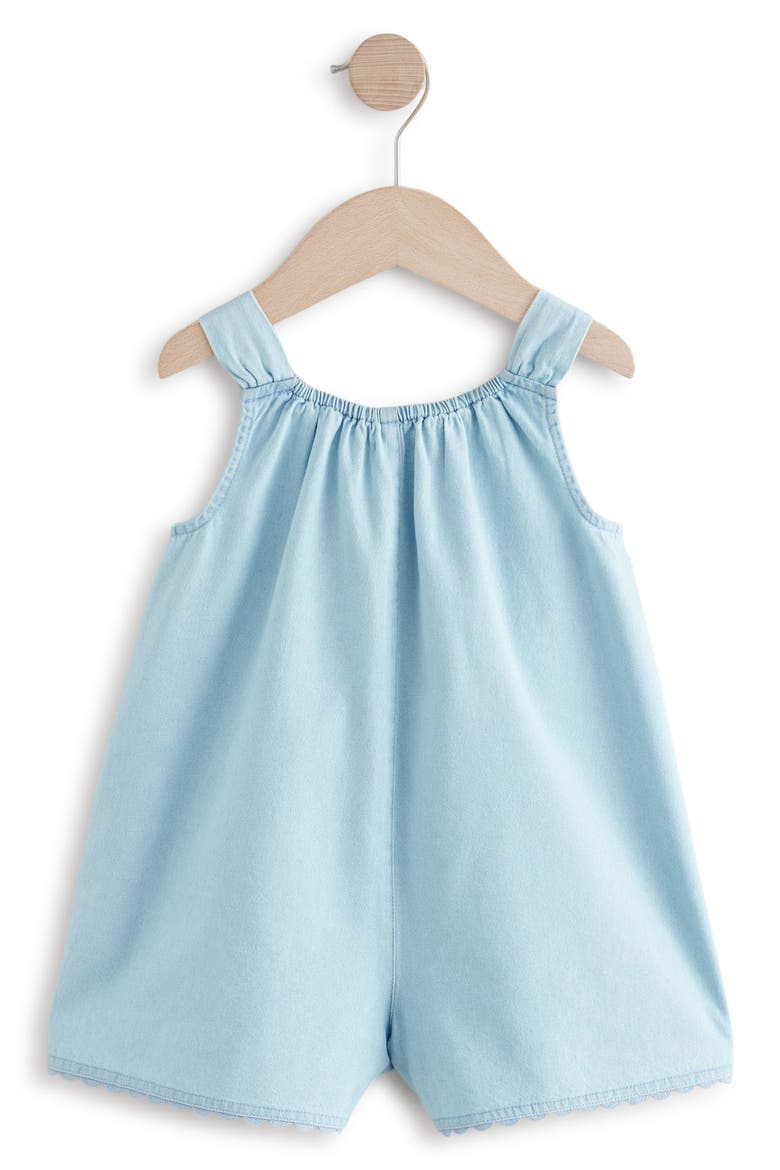 Kids' Embroidered Denim Jumpsuit, Alternate, color, BLUE