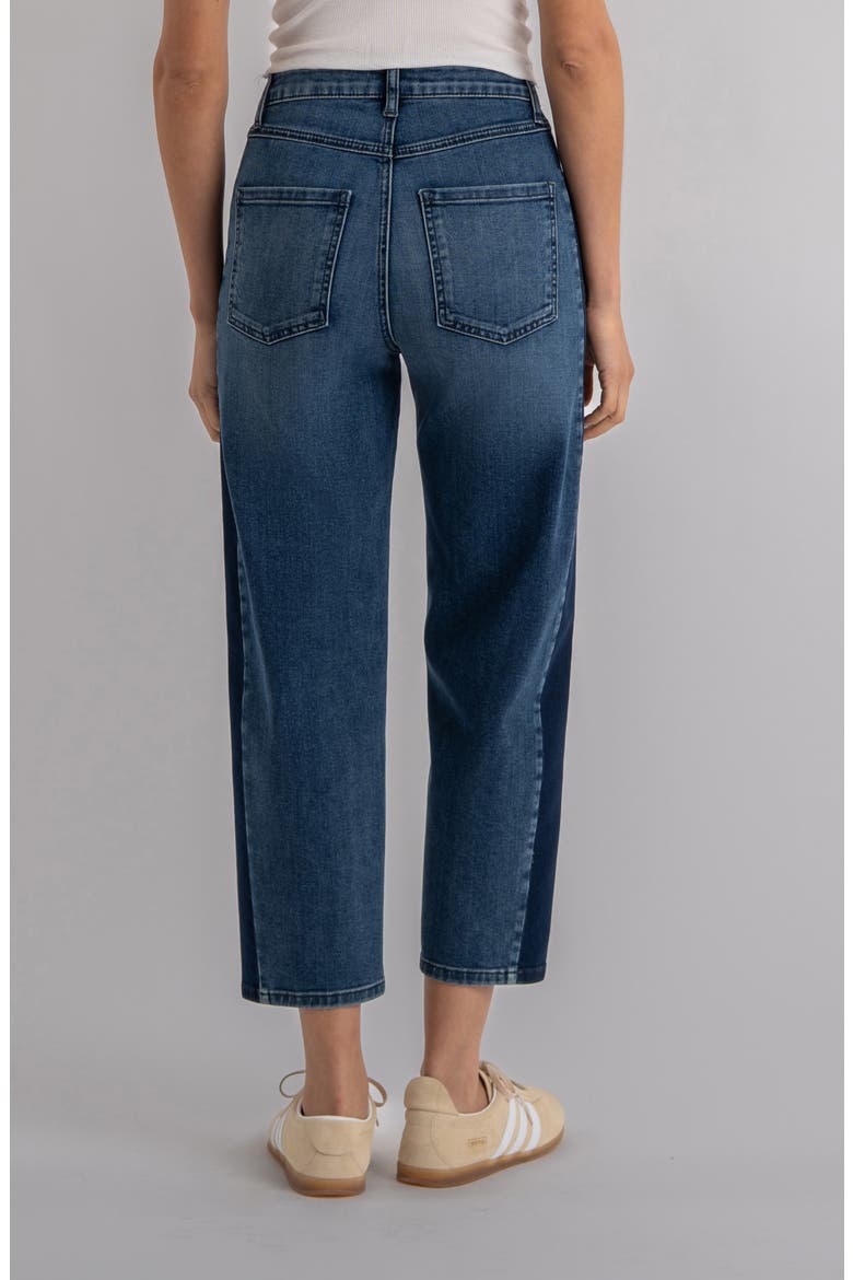 Ashton High Waist Crop Barrel Jeans, Alternate, color, POWER