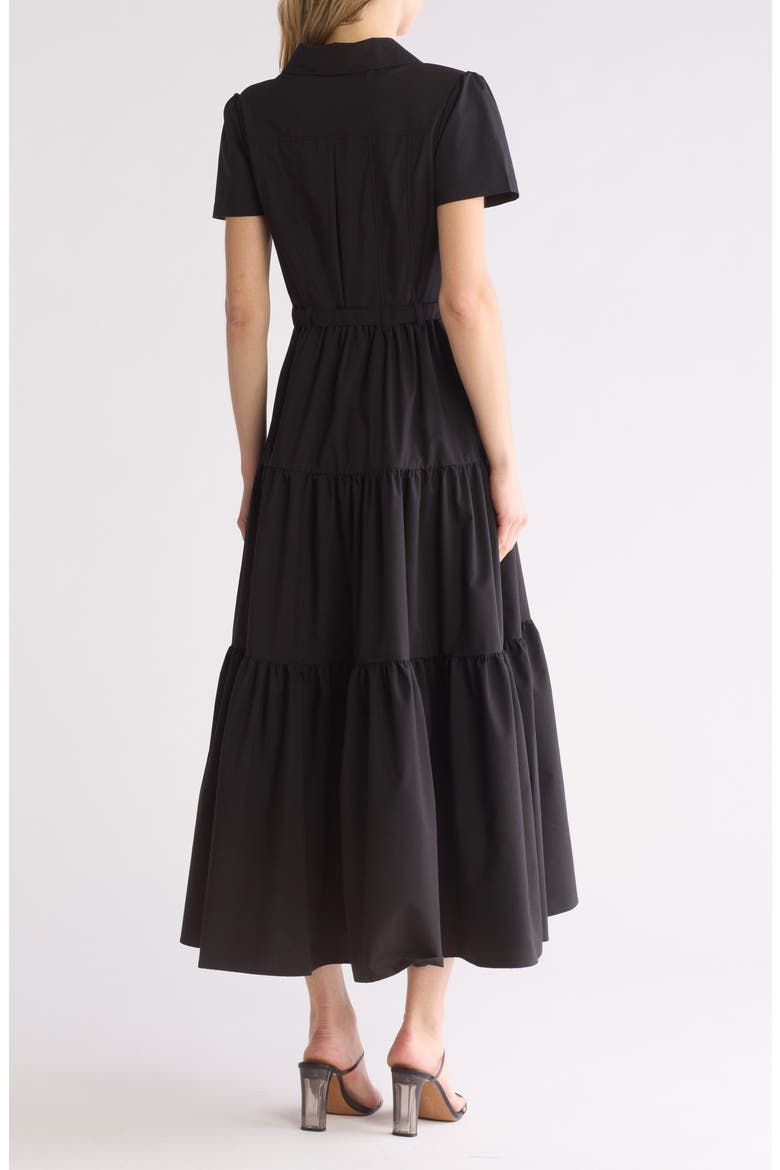 Hailey Western Maxi Shirtdress, Alternate, color, BLACK