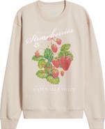 GOLDEN HOUR Strawberry Market Graphic Sweatshirt