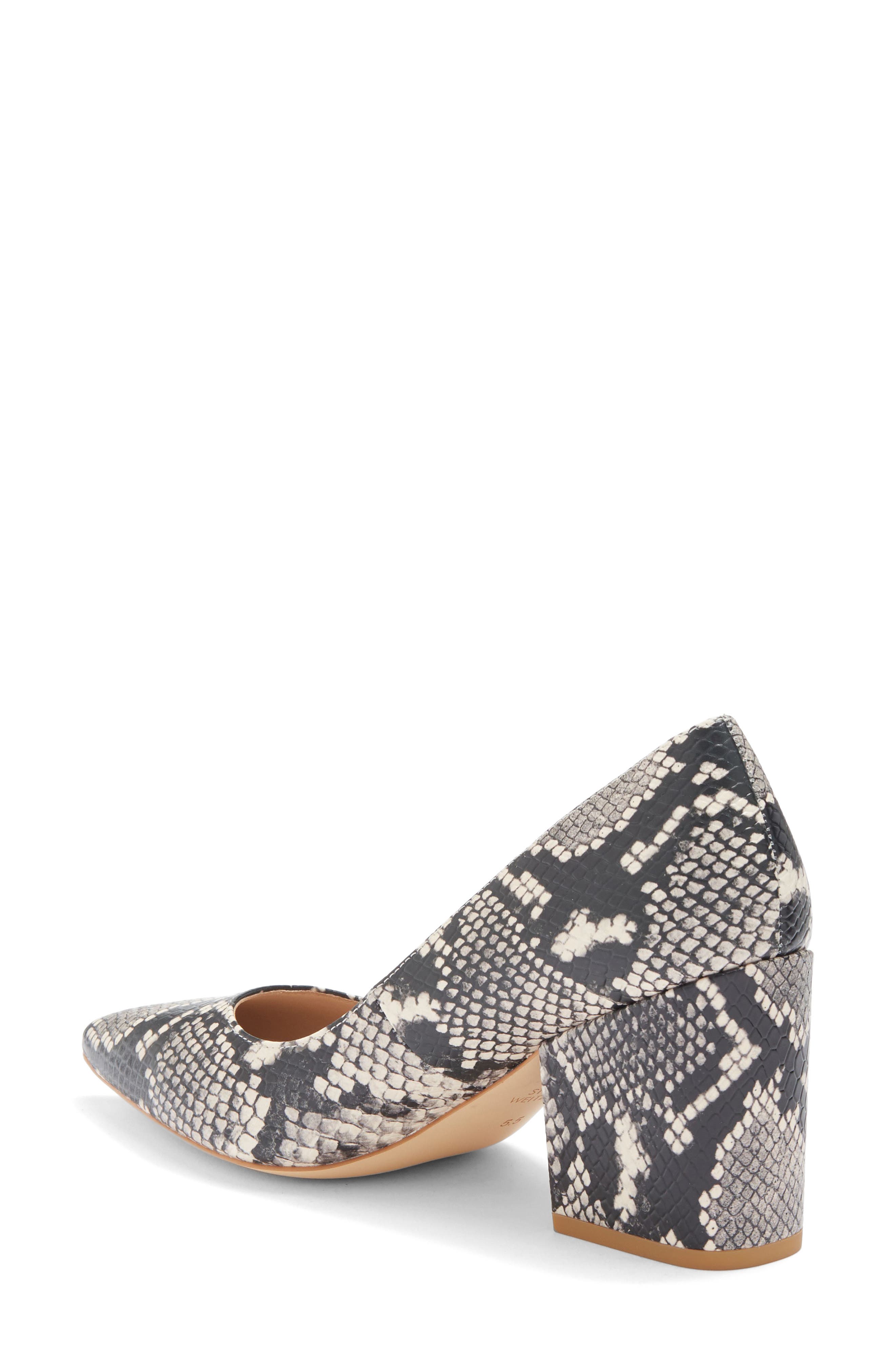 Ave 75 Croc Embossed Pump, Alternate, color, NATURAL