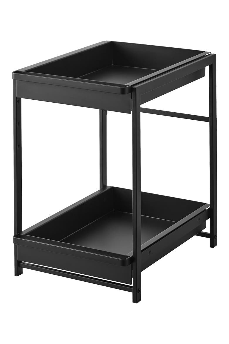 2-Tier Pull Out Shelf, Main, color, BLACK