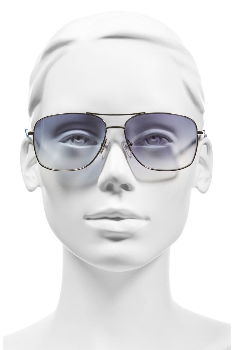 59mm Aviator Sunglasses, Alternate, color, PALLADIUM